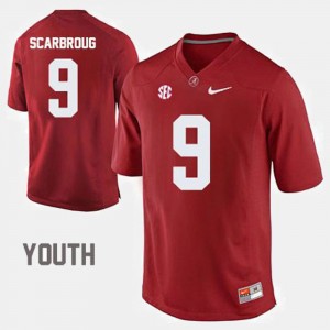 Alabama Crimson Tide Bo Scarbrough Jersey #9 For Kids College Football Crimson
