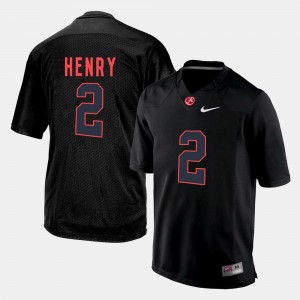 Alabama Crimson Tide Derrick Henry Jersey #2 Men's Silhouette College Black