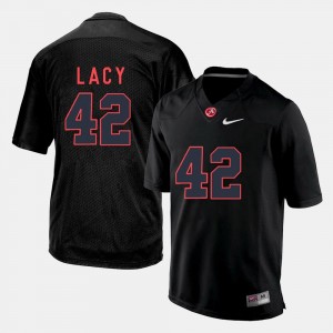 Alabama Crimson Tide Eddie Lacy Jersey College Football Black #42 Men's
