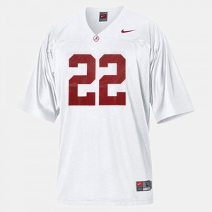 Alabama Crimson Tide Mark Ingram Jersey For Kids College Football White #22