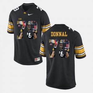 Iowa Hawkeyes Andrew Donnal Jersey Black For Men's Pictorial Fashion #78