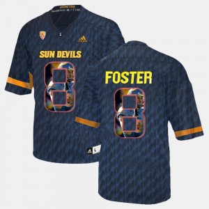 Arizona State Sun Devils D.J. Foster Jersey Player Pictorial #8 For Men's Black