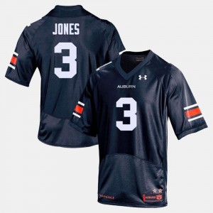 Auburn Tigers Jonathan Jones Jersey #3 College Football Navy For Men's