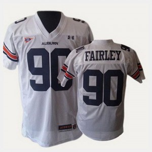 Auburn Tigers Nick Fairley Jersey College Football #90 For Kids White