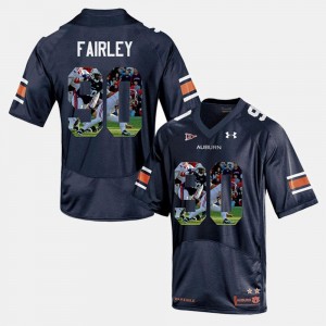 Auburn Tigers Nick Fairley Jersey #90 For Men Navy Blue Player Pictorial