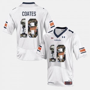 Auburn Tigers Sammie Coates Jersey Player Pictorial White #18 Mens