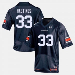 Auburn Tigers Will Hastings Jersey Men's College Football #33 Navy