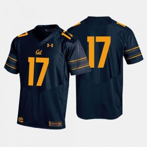 California Golden Bears Jersey #17 Mens Navy College Football