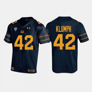 California Golden Bears Dylan Klumph Jersey For Men College Football Navy #42