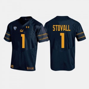 California Golden Bears Melquise Stovall Jersey Men #1 Navy College Football