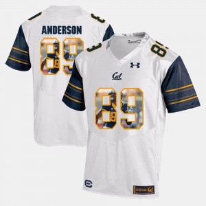 California Golden Bears Stephen Anderson Jersey Player Pictorial For Men #89 White