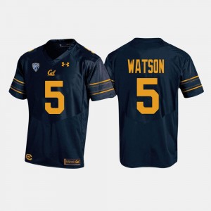 California Golden Bears Tre Watson Jersey For Men's #5 College Football Navy