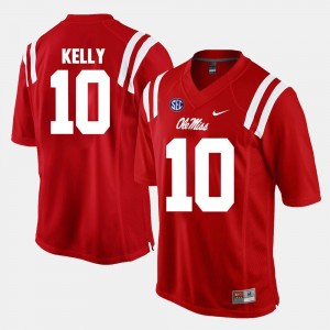 Ole Miss Rebels Chad Kelly Jersey For Men #10 Alumni Football Game Red