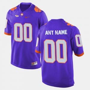 Clemson Tigers Customized Jersey Purple #00 For Men's College Limited Football