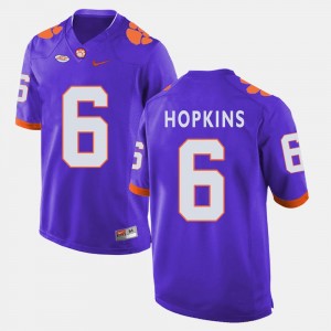 Clemson Tigers DeAndre Hopkins Jersey Men's College Football #6 Purple