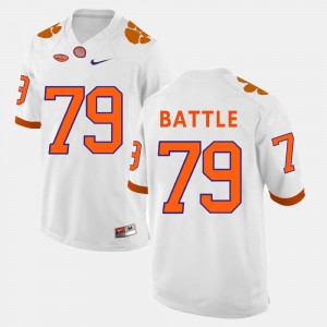Clemson Tigers Isaiah Battle Jersey #79 College Football For Men's White