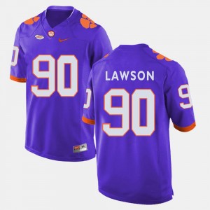 Clemson Tigers Shaq Lawson Jersey College Football Purple Mens #90