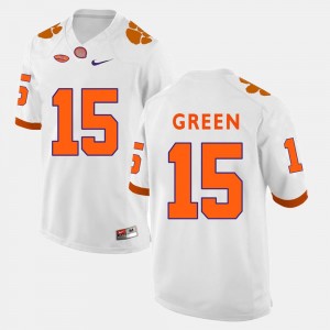 Clemson Tigers T.J. Green Jersey College Football For Men's #15 White