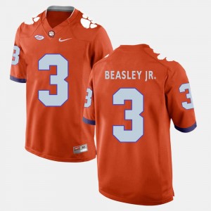 Clemson Tigers Vic Beasley Jr. Jersey For Men's #3 Orange College Football