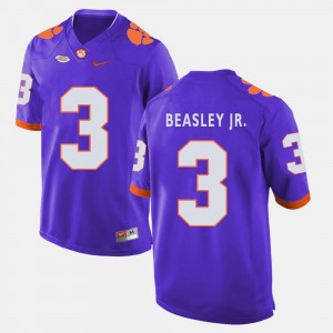 Clemson Tigers Vic Beasley Jr. Jersey Men Purple #3 College Football