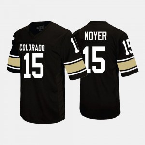 Colorado Buffaloes Sam Noyer Jersey College Football #15 Black For Men's