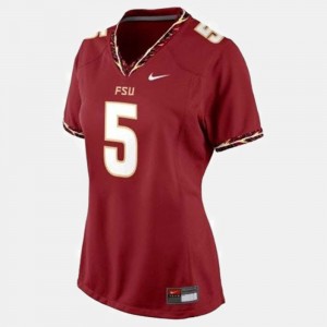 Florida State Seminoles Jameis Winston Jersey For Women's College Football Red #5