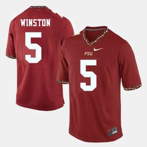 Florida State Seminoles Jameis Winston Jersey For Kids Red College Football #5