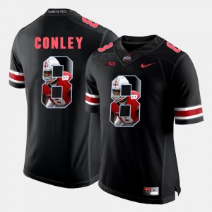 Ohio State Buckeyes Gareon Conley Jersey For Men's #8 Pictorial Fashion Black