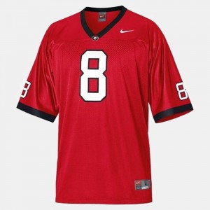 Georgia Bulldogs A.J. Green Jersey For Men's Red #8 College Football