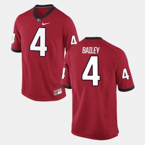 Georgia Bulldogs Champ Bailey Jersey #4 Alumni Football Game Red Mens