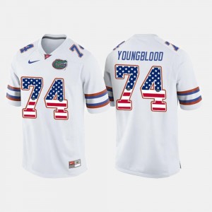 Florida Gators Jack Youngblood Jersey #74 US Flag Fashion Mens White