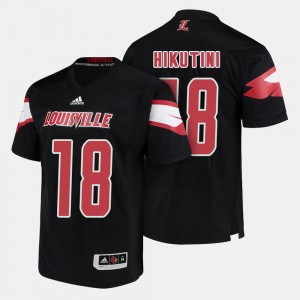 Louisville Cardinals Cole Hikutini Jersey #18 College Football For Men's Black