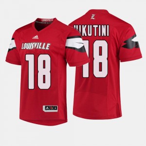 Louisville Cardinals Cole Hikutini Jersey Men Red #18 College Football