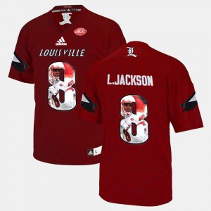 Louisville Cardinals Lamar Johnson Jersey Player Pictorial Men #8 Cardinal