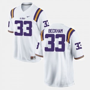 LSU Tigers Odell Beckham Jr. Jersey College Football Youth(Kids) White #33