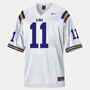LSU Tigers Spencer Ware Jersey Youth(Kids) White College Football #11