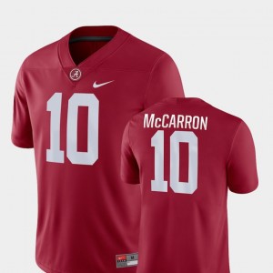 Alabama Crimson Tide AJ McCarron Jersey College Football Crimson Men Game #10