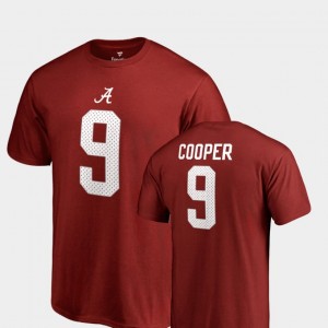 Alabama Crimson Tide Amari Cooper T-Shirt #9 Name & Number For Men's College Legends Crimson