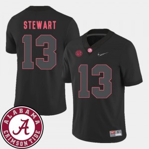 Alabama Crimson Tide ArDarius Stewart Jersey #13 College Football 2018 SEC Patch Men Black