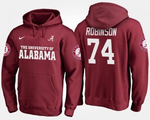 Alabama Crimson Tide Cam Robinson Hoodie Crimson #74 Men