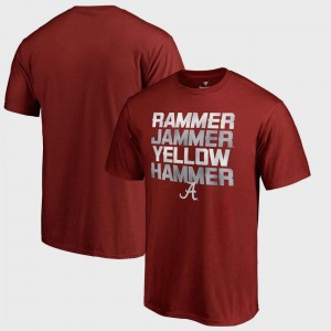 Alabama Crimson Tide T-Shirt For Men Bowl Game Crimson Hometown Collection Rammer Jammer Fanatics