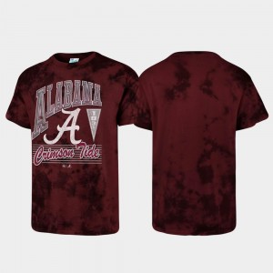 Alabama Crimson Tide T-Shirt Men Tubular Tie Dye Crimson