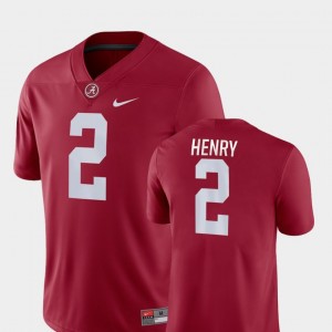 Alabama Crimson Tide Derrick Henry Jersey College Football #2 Crimson Game Men's