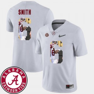 Alabama Crimson Tide DeVonta Smith Jersey Pictorial Fashion #6 Men's Football White