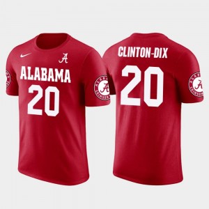 Alabama Crimson Tide Ha Ha Clinton-Dix T-Shirt Washington skins Football Future Stars #20 For Men's Red