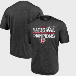 Alabama Crimson Tide T-Shirt Men's Heather Gray College Football Playoff 2017 National Champions Punt Performance Bowl Game