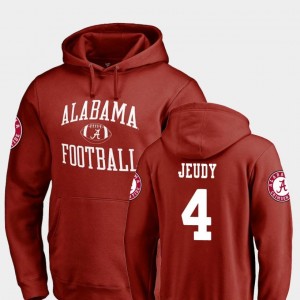 Alabama Crimson Tide Jerry Jeudy Hoodie Crimson College Football For Men Neutral Zone #4