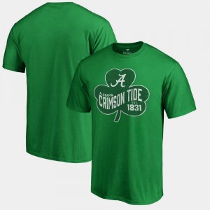 Alabama Crimson Tide T-Shirt Paddy's Pride Big & Tall For Men's Kelly Green St. Patrick's Day