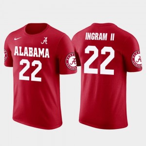 Alabama Crimson Tide Mark Ingram T-Shirt #22 New Orleans Saints Football Mens Red Future Stars