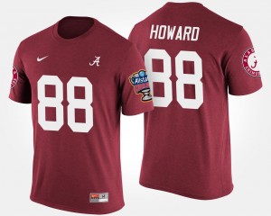 Alabama Crimson Tide O.J. Howard T-Shirt #88 Bowl Game Sugar Bowl Crimson Mens